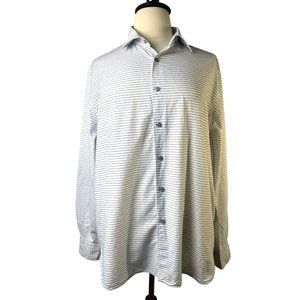 Saks Fifth Avenue Button Down Long Sleeve Shirt, Men's Size XXLarge Tall